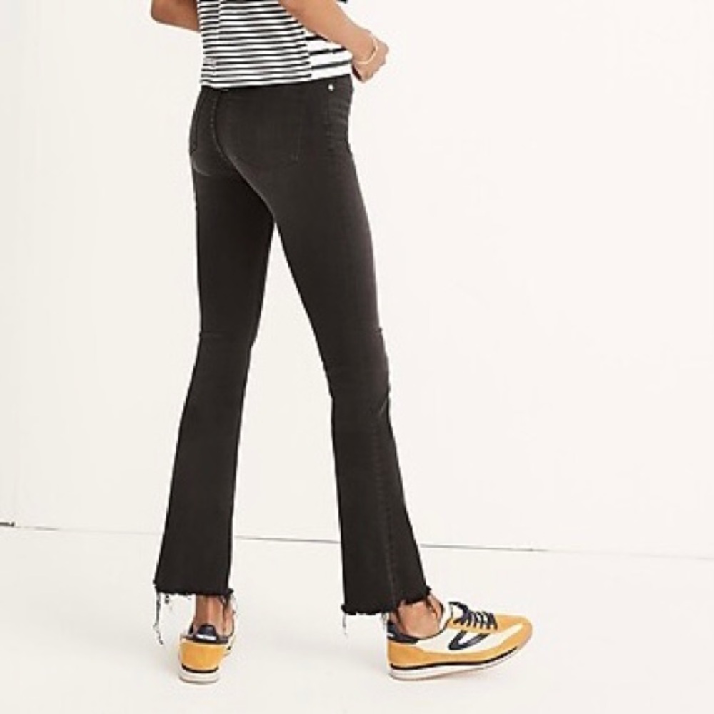 Madewell Cali Demi Boot Cut Chewed Hem Jeans